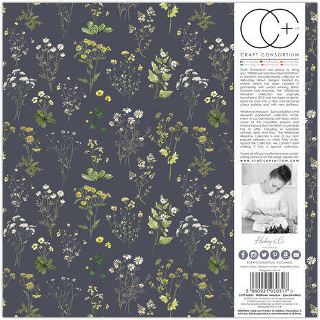 Craft Consortium Wildflower Meadow Special Edition 12x12 Inch Paper Pad (CCPPAD033) (OUTLET)