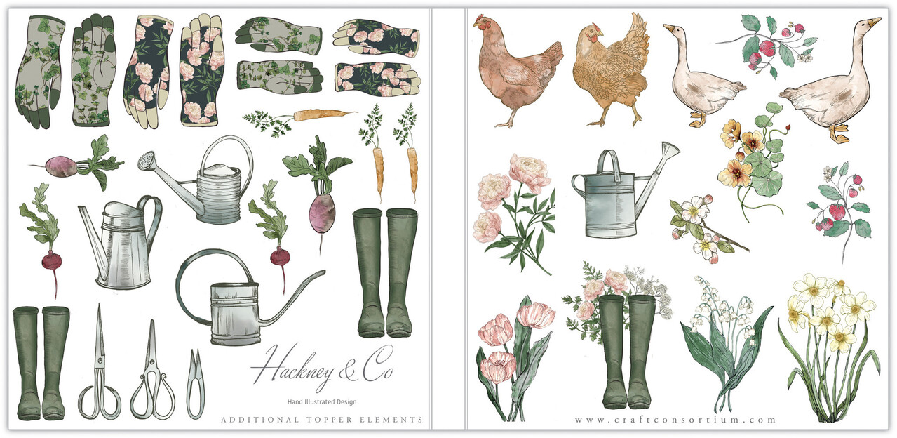 Craft Consortium Gardeners Delight 6x6 Inch Paper Pad (CCPPAD035B) (OUTLET)