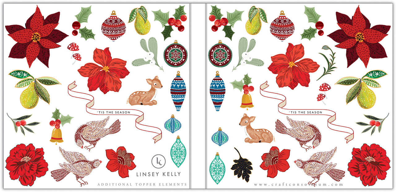 Craft Consortium Tis the Season 6x6 Inch Paper Pad (CCPPAD038B) (OUTLET)