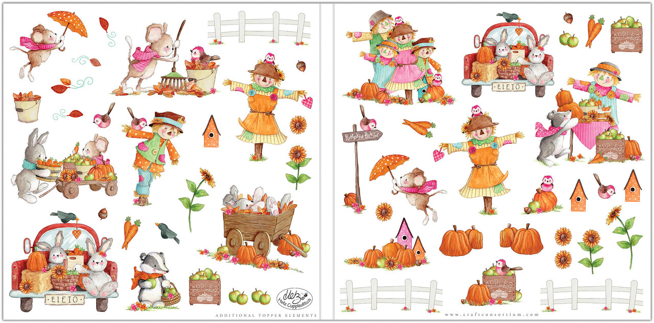 Craft Consortium Happy Harvest 12x12 Inch Paper Pad (CCPPAD039) (OUTLET)