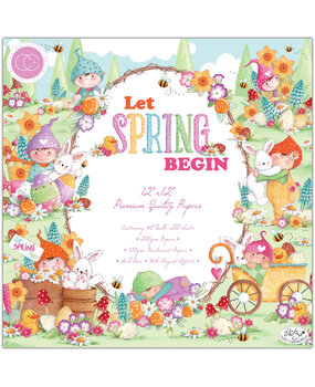 Craft Consortium Let Spring Begin 12x12 Inch Paper Pad (CCPPAD041) (OUTLET)