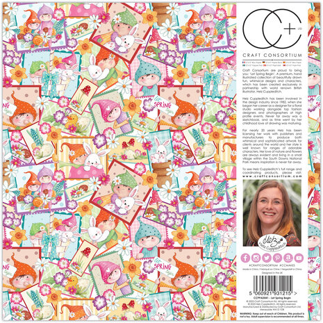 Craft Consortium Let Spring Begin 12x12 Inch Paper Pad (CCPPAD041) (OUTLET)