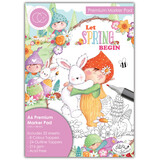 Craft Consortium Let Spring Begin A6 Premium Marker Pad (CCPPAD041D) (OUTLET)