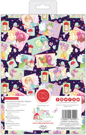 Craft Consortium Fairy Wishes A4 Paper Pad (CCPPAD042C) (OUTLET)