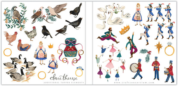 Craft Consortium 12 Days of Christmas 6x6 Inch Paper Pad (CCPPAD044B) (OUTLET)