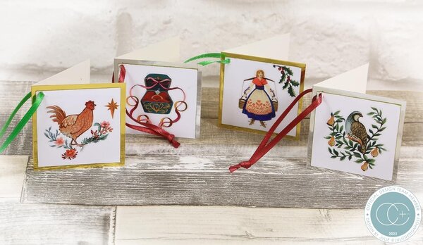 Craft Consortium 12 Days of Christmas Rub-ons (CCRUBT006) (OUTLET)