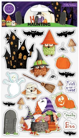 Craft Consortium Happy Haunting Puffy Stickers (CCSTKR002) (OUTLET)
