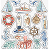 Craft Consortium Ocean Tale Puffy Stickers (CCSTKR004) (OUTLET)