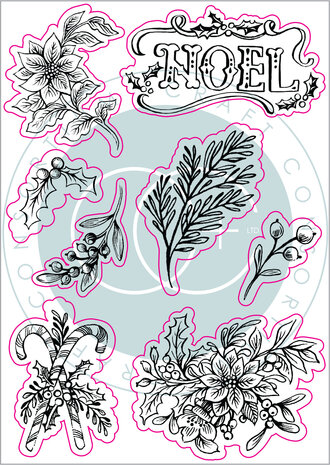 Craft Consortium Noel Clear Stamps Flora (CCSTMP046) (OUTLET)