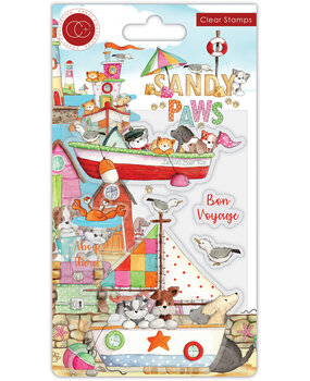 Craft Consortium Sandy Paws Bon Voyage Clear Stamps (CCSTMP064) (OUTLET)
