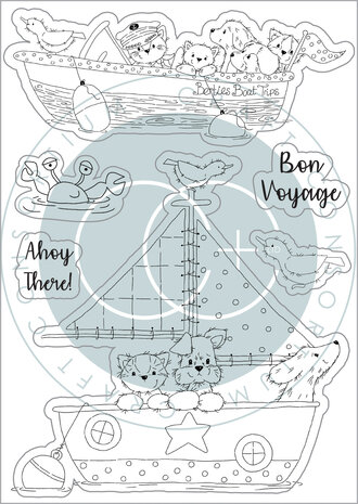 Craft Consortium Sandy Paws Bon Voyage Clear Stamps (CCSTMP064) (OUTLET)