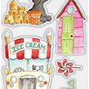 Craft Consortium Sandy Paws Ice Cream Clear Stamps (CCSTMP065) (OUTLET)