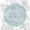 Craft Consortium Sandy Paws Sand Castle Clear Stamps (CCSTMP066) (OUTLET)