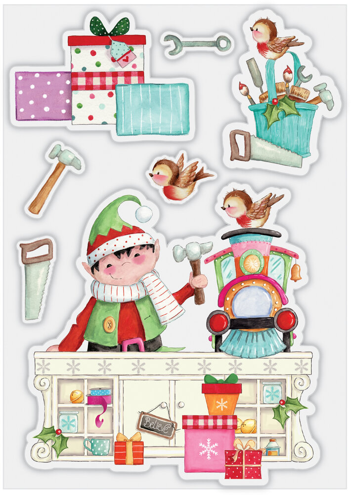 Craft Consortium Made by Elves Workshop Clear Stamps (CCSTMP068) (OUTLET)