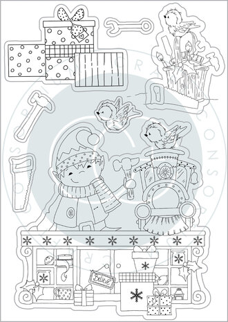 Craft Consortium Made by Elves Workshop Clear Stamps (CCSTMP068) (OUTLET)