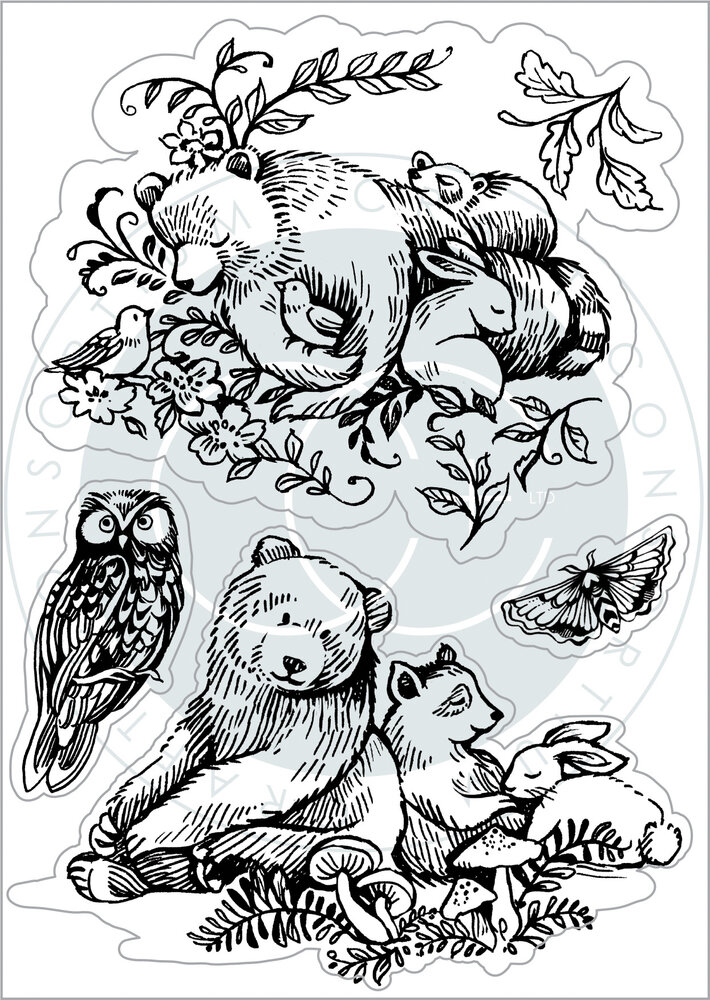 Craft Consortium In The Forest Clear Stamps Friendship (CCSTMP074) (OUTLET)
