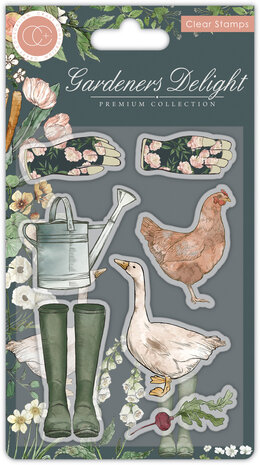 Craft Consortium Gardeners Delight Clear Stamps (CCSTMP079) (OUTLET)