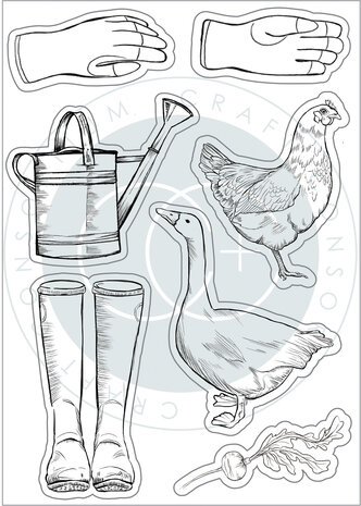 Craft Consortium Gardeners Delight Clear Stamps (CCSTMP079) (OUTLET)