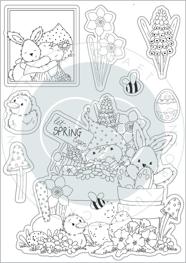 Craft Consortium Let Spring Begin Clear Stamps Let Spring Begin (CCSTMP086) (OUTLET)