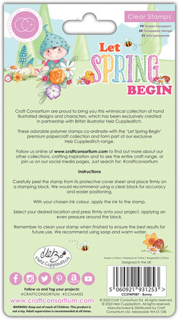 Craft Consortium Let Spring Begin Clear Stamps Bunny (CCSTMP087) (OUTLET)