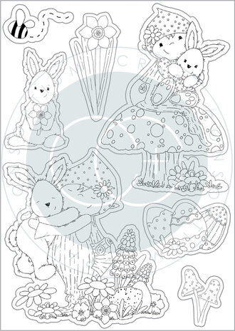 Craft Consortium Let Spring Begin Clear Stamps Bunny (CCSTMP087) (OUTLET)