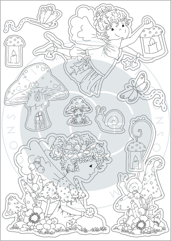 Craft Consortium Fairy Wishes Clear Stamps Friends (CCSTMP089) (OUTLET)