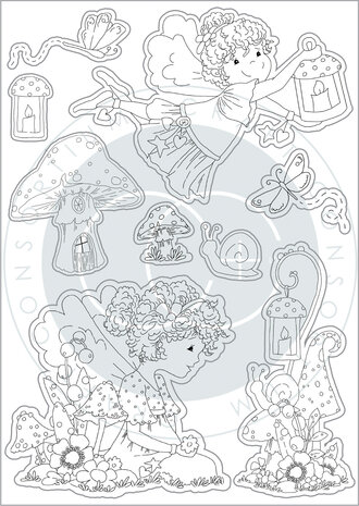 Craft Consortium Fairy Wishes Clear Stamps Friends (CCSTMP089) (OUTLET)