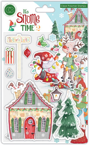 Craft Consortium It's Snome Time 2 Clear Stamps Northern Lights (CCSTMP090) (OUTLET)