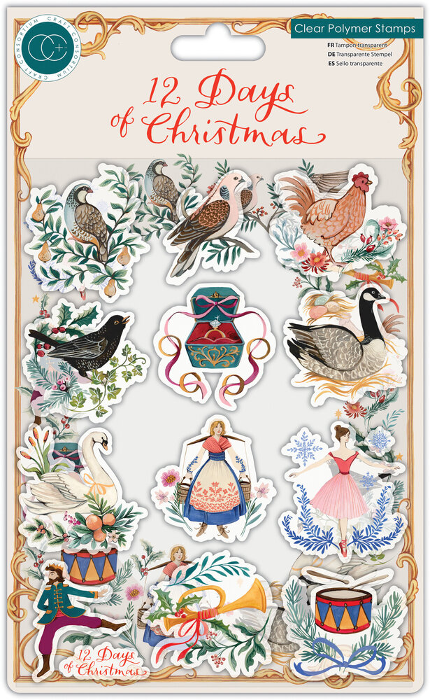 Craft Consortium 12 Days of Christmas Clear Stamps (CCSTMP091) (OUTLET)