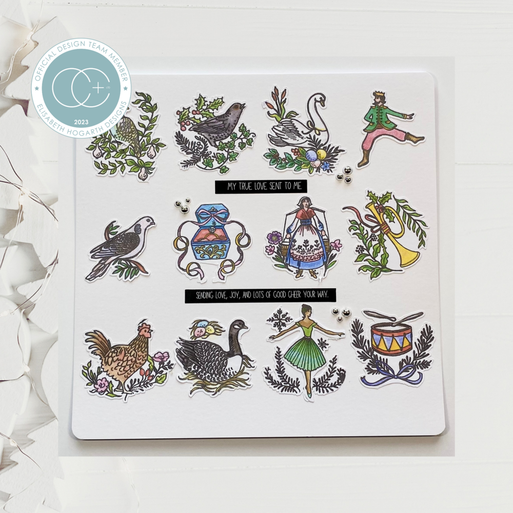 Craft Consortium 12 Days of Christmas Clear Stamps (CCSTMP091) (OUTLET)