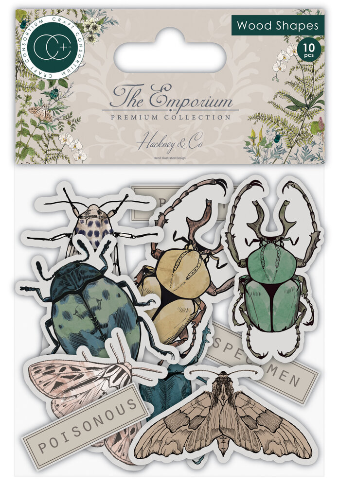 Craft Consortium The Emporium Wood Shapes (CCWDNS002) (OUTLET)