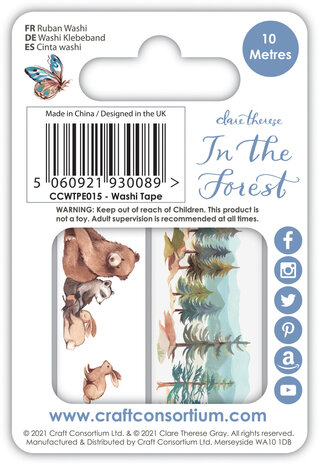Craft Consortium In The Forest Washi Tape (CCWTPE015) (OUTLET)