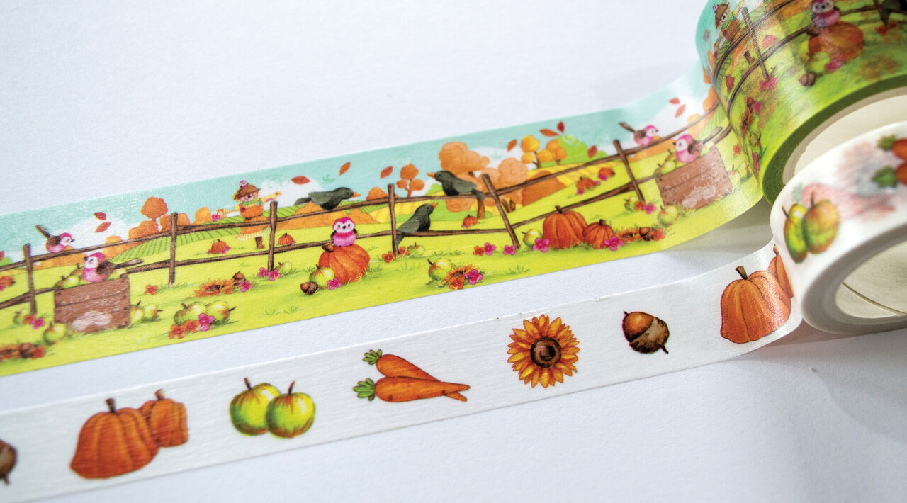 Craft Consortium Happy Harvest Washi Tape (CCWTPE020) (OUTLET)