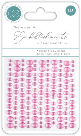 Craft Consortium Adhesive Dew Drops Pink (CEDROP003) (OUTLET) Craft Consortium Adhesive Dew Drops Pink (CEDROP003) (OUTLET)