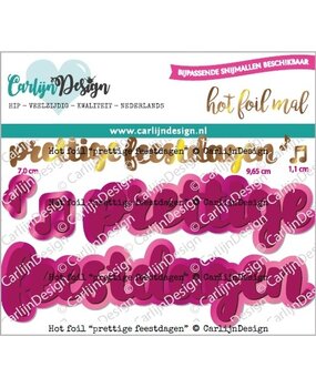 CarlijnDesign Hot Foil Prettige Feestdagen (CDHF-0042) (OUTLET)