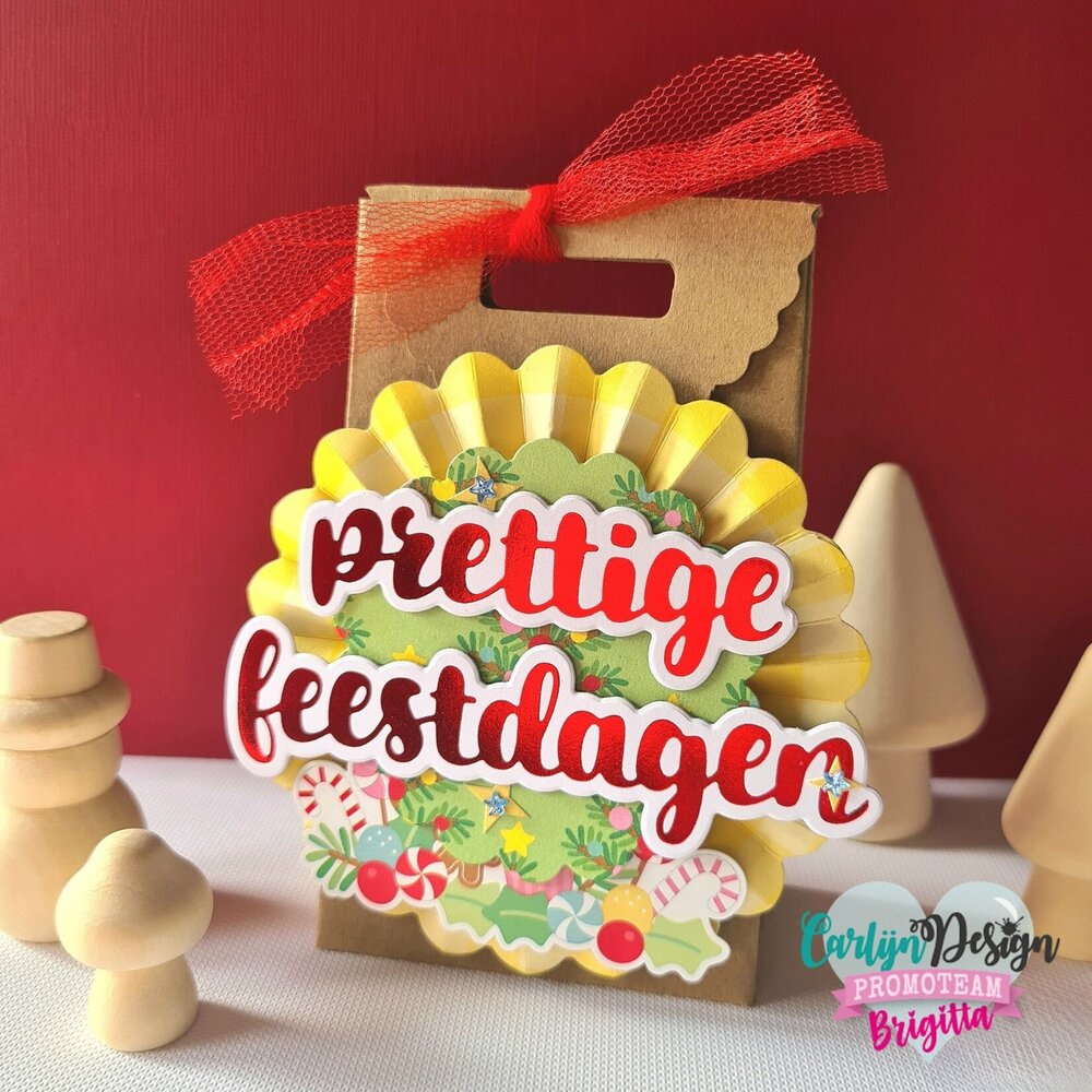 CarlijnDesign Hot Foil Prettige Feestdagen (CDHF-0042) (OUTLET)