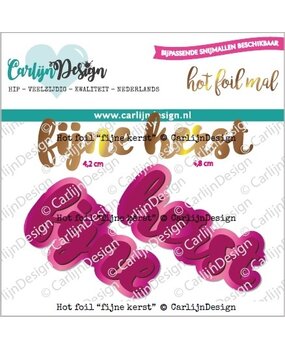 CarlijnDesign Hot Foil Fijne Kerst (CDHF-0043) (OUTLET)