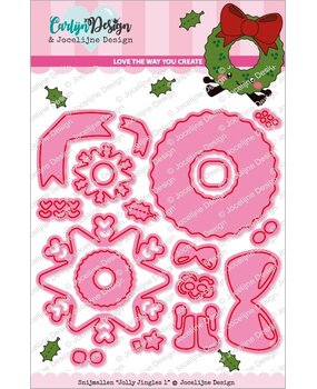 CarlijnDesign Snijmallen Jolly Jingles 1 (CDJD-0041) (OUTLET)