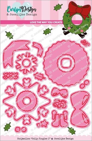 CarlijnDesign Snijmallen Jolly Jingles 1 (CDJD-0041) (OUTLET)