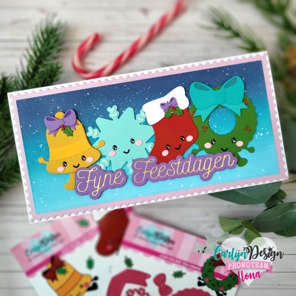 CarlijnDesign Snijmallen Jolly Jingles 2 (CDJD-0042) (OUTLET)