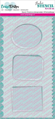CarlijnDesign Stencil Slimline Achtergrondjes 1 (CDSC-0013) (OUTLET)