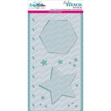 CarlijnDesign Stencil Slimline Achtergrondjes 3 (CDSC-0021) (OUTLET)