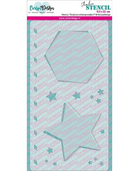 CarlijnDesign Stencil Slimline Achtergrondjes 3 (CDSC-0021) (OUTLET)