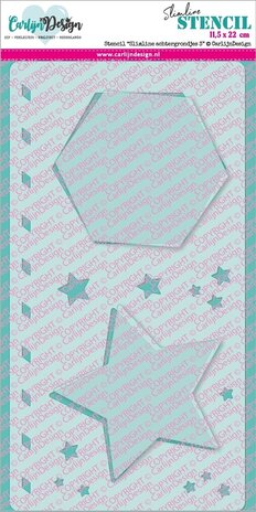 CarlijnDesign Stencil Slimline Achtergrondjes 3 (CDSC-0021) (OUTLET)