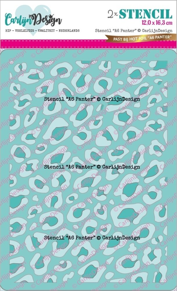 CarlijnDesign Stencil A6 Panter (CDSC-0025) (OUTLET)