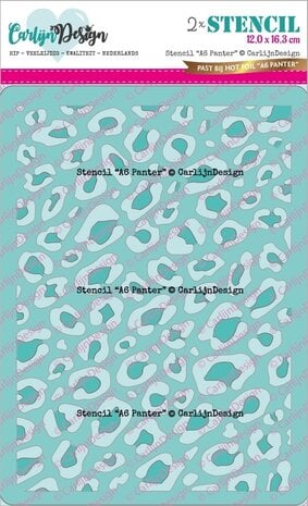 CarlijnDesign Stencil A6 Panter (CDSC-0025) (OUTLET)