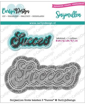 CarlijnDesign Snijmallen Grote Teksten 3 Succes (CDSN-0074) (OUTLET)