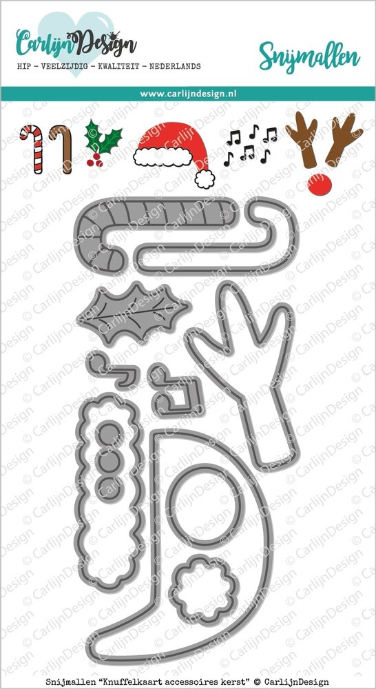 CarlijnDesign Snijmallen Knuffelkaart Accessoires Kerst (CDSN-0080) (OUTLET) CarlijnDesign Snijmallen Knuffelkaart Accessoires Kerst (CDSN-0080) (OUTLET)
