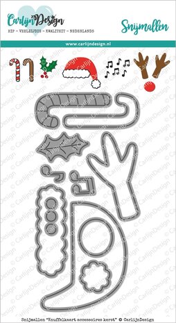 CarlijnDesign Snijmallen Knuffelkaart Accessoires Kerst (CDSN-0080) (OUTLET) CarlijnDesign Snijmallen Knuffelkaart Accessoires Kerst (CDSN-0080) (OUTLET)