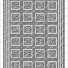 CarlijnDesign Snijmallen DL Slimline Kaart 4 Chocolade Alfabet (CDSN-0082) (OUTLET)
